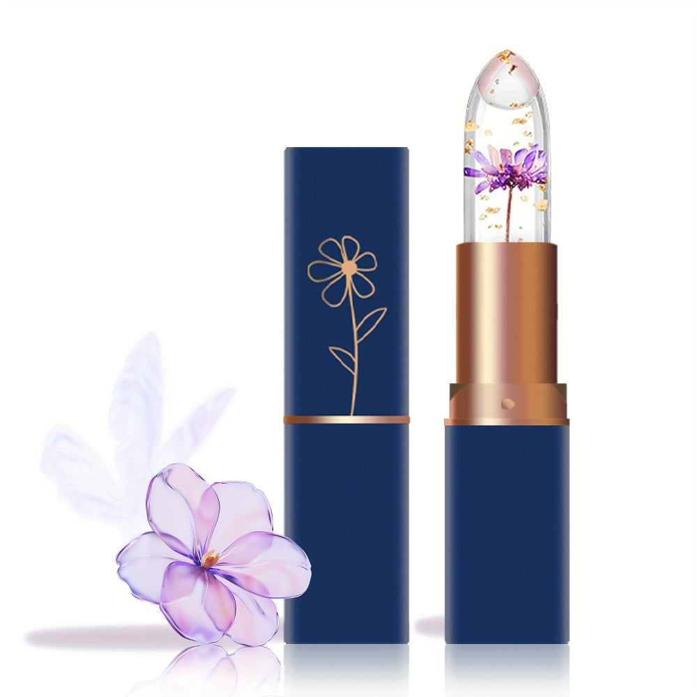 Flower Shaped pH Lip Balm Set 6pcs Individually Wrapped — Color Changing Transparent to Pink Tint, 6 Flavors Deep Moisturizing, Cute Floral Design Beauty Gift for Women Girls & Tee - product image 4