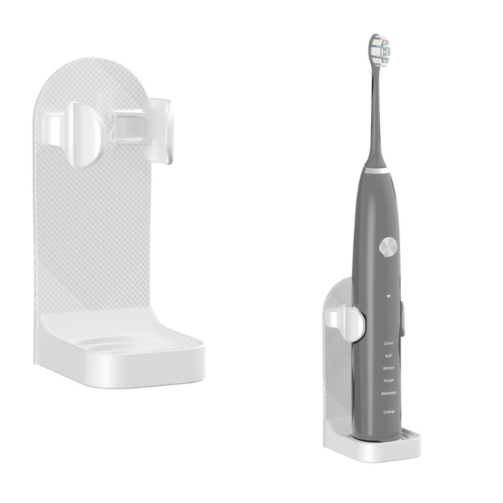 Wall Mounted Toothbrush Holder with Automatic Toothpaste Dispenser - 3 Cups Bathroom Organizer, Space-Saving Toothbrush Cup Holder for Family, Black & Gray - product image 2