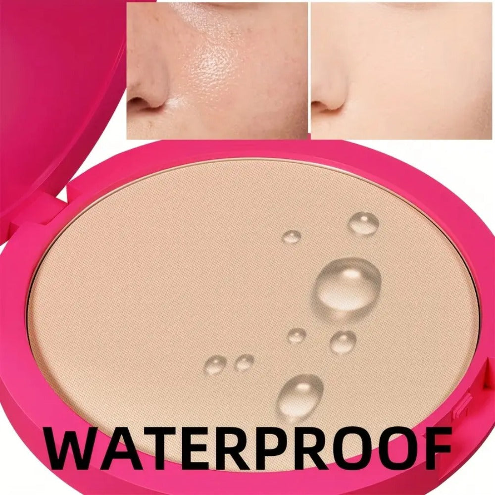 Waterproof Powder Foundation Matte Full Coverage Non-Cakey Formula 0.31oz Compact - Long-Lasting Shine Control for All Skin Types Light to Medium Tone, Everyday Office Outdoor Trav - product image