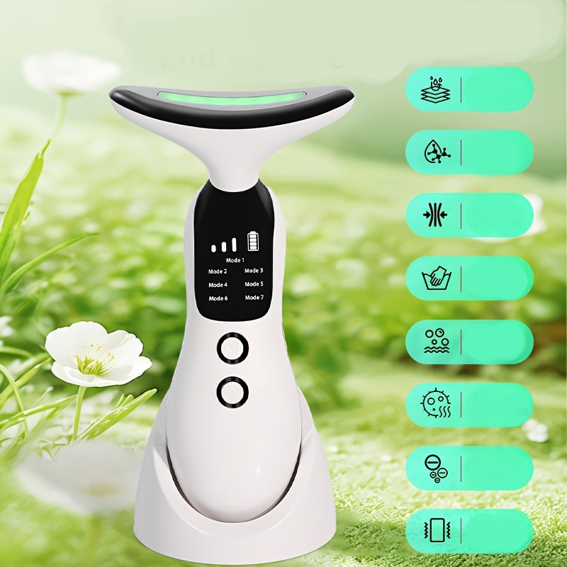 7-in-1 Neck Beauty Device with Base – Multi-Functional Skincare Tool, USB Rechargeable, Anti-Aging Neck Firming & Lifting, Mother's Day Gift for Women - product image 13