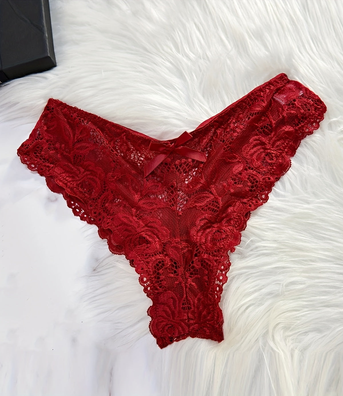 3Sets/6pcs Sexy Lingerie Set for Women Sheer Mesh & Lace Nightgown In Red/ Blue/ Black | Strappy, Adjustable, Intimate Sleepwear for Home, Hotel & Valentine's - product image 2