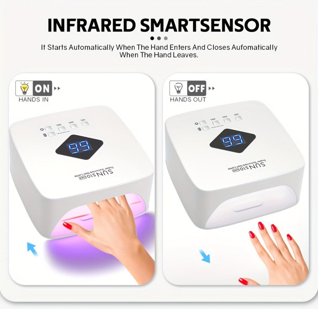 Cordless LED Nail Lamp SUN S10 MAX Rechargeable — 30 LED Lights Auto Sensor 3-Timer LCD Display Professional Gel Nail Dryer for UV Gel Acrylic Base Top Coat, Wireless Nail Light fo - product image 13