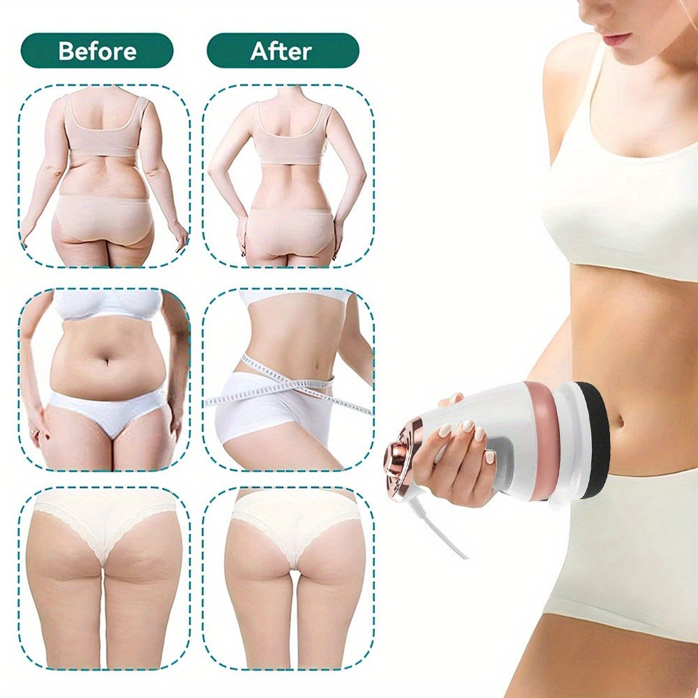 Handheld Body Massager with 5 Interchangeable Heads & 3 Washable Pads – Adjustable Vibration Intensity, Full Body Muscle Relief for Abdomen, Waist, Arms, Buttocks & Legs, Portable  - product image 7