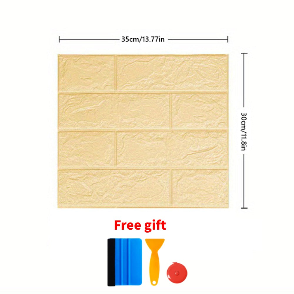 3D Peel and Stick Wood Grain Wallpaper Panels 50/100pcs - Self-Adhesive Waterproof PVC Foam Wall Tiles, Anti-Collision Textured Wall Decor for Bedroom Living Room Kitchen DIY Renov - product image 12
