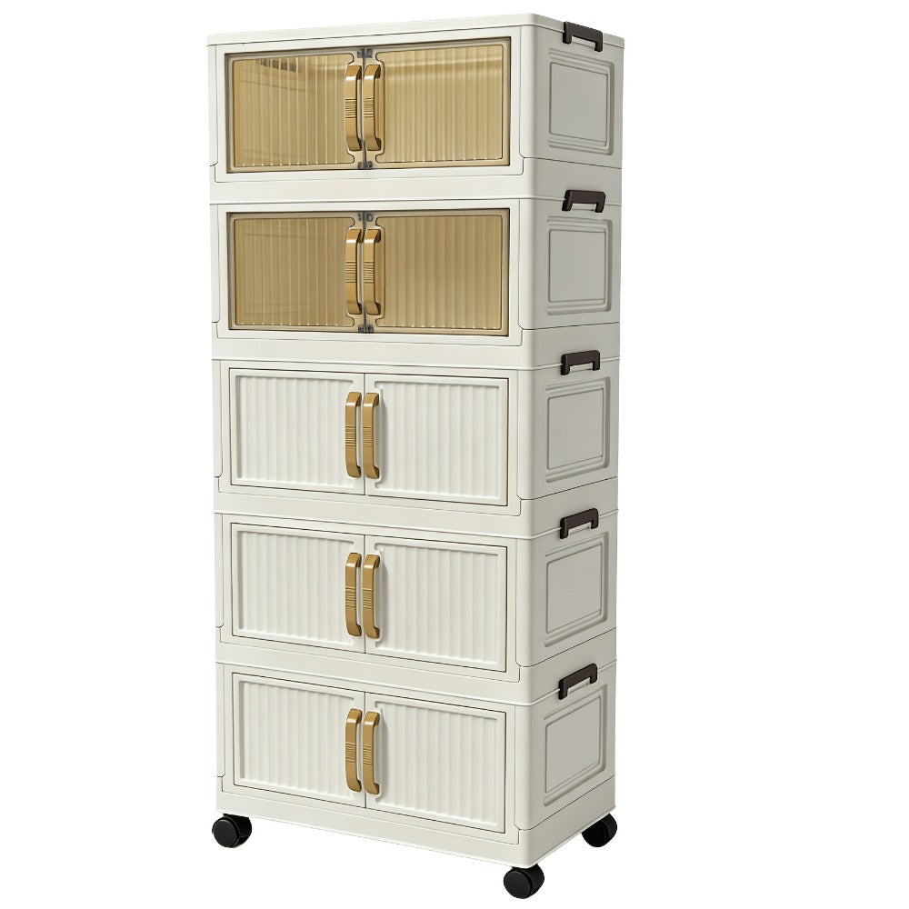 Shoe Cabinet Entryway Organizer – Multi-Functional Foldable Storage Cabinet 3/5 Tier Large Capacity | Space-Saving Closet Organizer for Entrance, Corridor, Bedroom & Living Room |  - product image 3