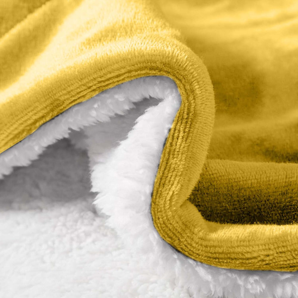 480GSM Sherpa Fleece Blanket – Double-Sided Heavy Warm Throw for Couch, Bed & Travel, Reversible All Season, 13 Colors, 3 Sizes - product image 30
