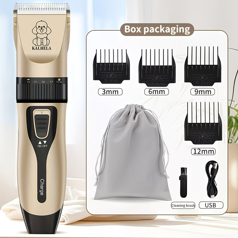 Pet Hair Trimmer USB Rechargeable Wireless Clipper for Dogs & Cats | Low Noise Electric Grooming Scissors, Lithium Battery, Home & Salon Use, Safe Low Voltage - product image 3