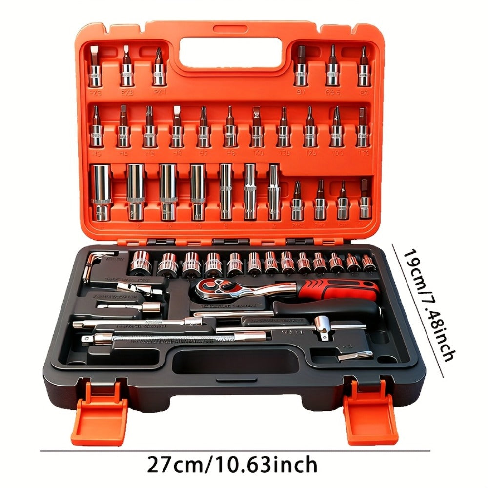 Home Tool Kit Professional, 46-Piece Essential DIY Set, 53-Piece Advanced Home & Auto Repair Kit, or 1000-Piece Complete Toolbox in Storage Case for Home, Automotive & Workshop Use - product image 5