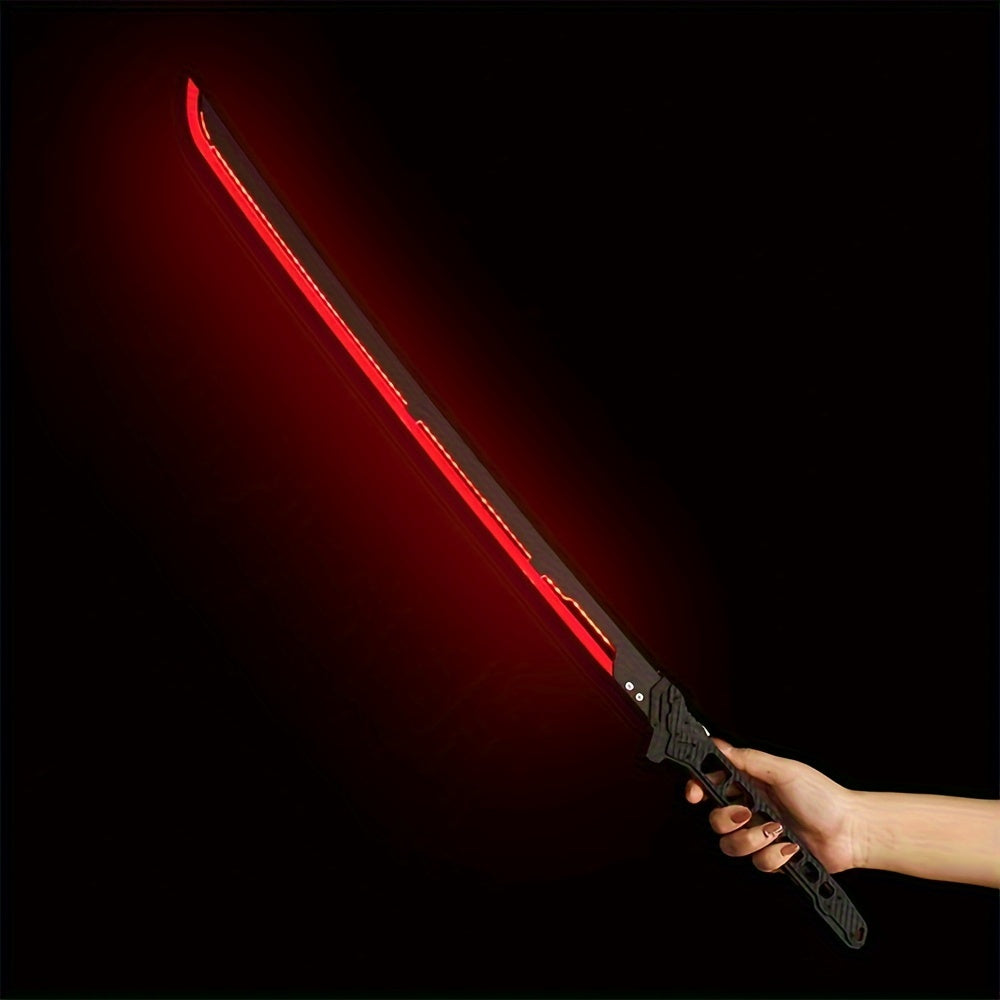 Acrylic Light-Up Blade for Halloween Costume Party Cosplay Sci-Fi Anime Props, Rechargeable Cool Gift for Teens & Adults, 5 Colors – LED Samurai Sword - product image 17