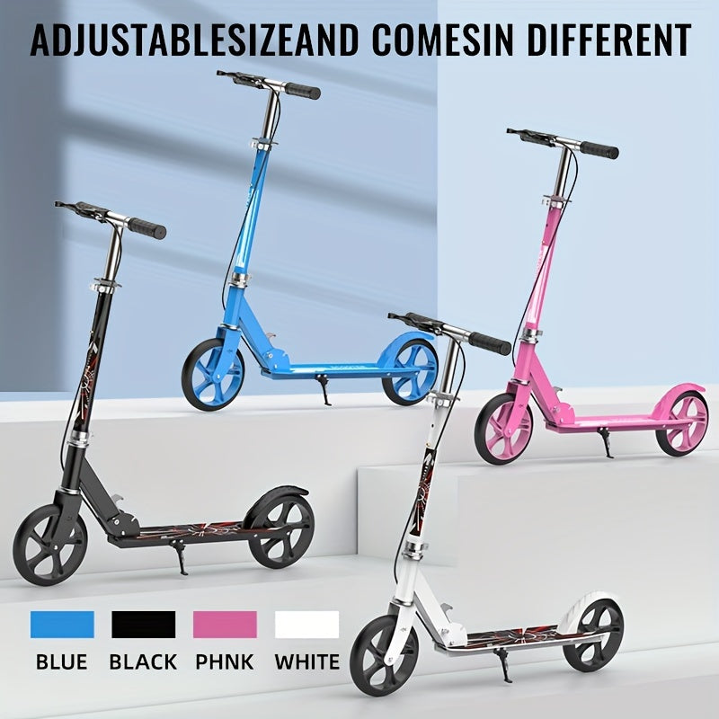 Front Suspension, Front Brake, Iron Frame, Space-saving Urban Commuter – Folding Kick Scooter for Adults & Teens 14+ - product image 2