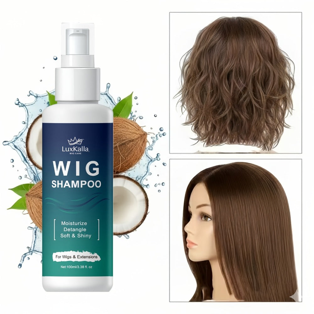 Synthetic Hair Shampoo 2-in-1 Deep Cleansing Revitalizing Moisturizing Detangling | Soak & Rinse Formula for Wigs Hair Extensions Braids | 2-Pack Value Set - product image 7