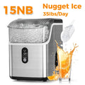 Countertop Nugget Ice Maker 35lbs in 24hrs, Self-Cleaning Portable Ice Machine with Ice Scoop & Basket, Stainless Steel, for Home Kitchen Office Camping RV Bar - product image 12