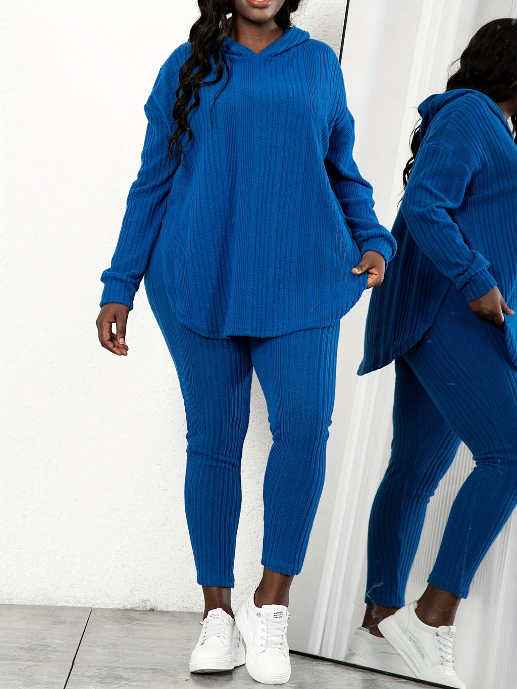 For plus Size - New Autumn Collection for Plus-Size Women's Casual Two-Piece Set, Stylish and Loose-Fitting
