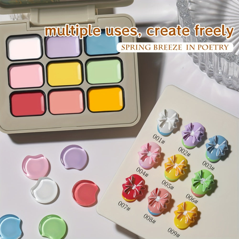 Gel Nail Polish Set 9 Colors with LED Lamp Pen MORDDA Spring Breeze - High Saturation Creamy Alcohol-Free Soak Off UV LED Long Lasting Shimmer Finish Salon & Home DIY Manicure Holi - product image 6