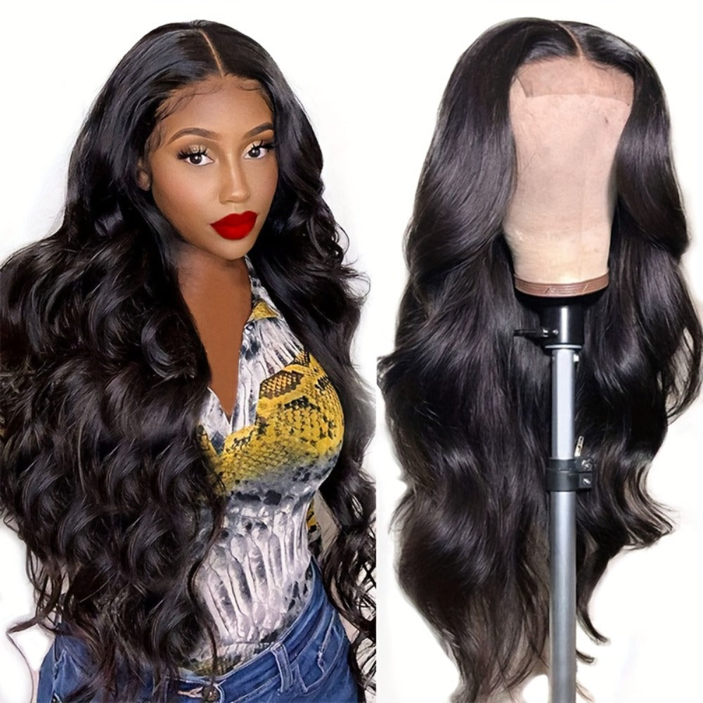 Headband Wig Curly Hair 28 Inch Long Wavy Big Wave Dark Brown Black Synthetic Heat Resistant | Fluffy Pompadour Party Wedding Cosplay Slip On Women Wig - product image 4
