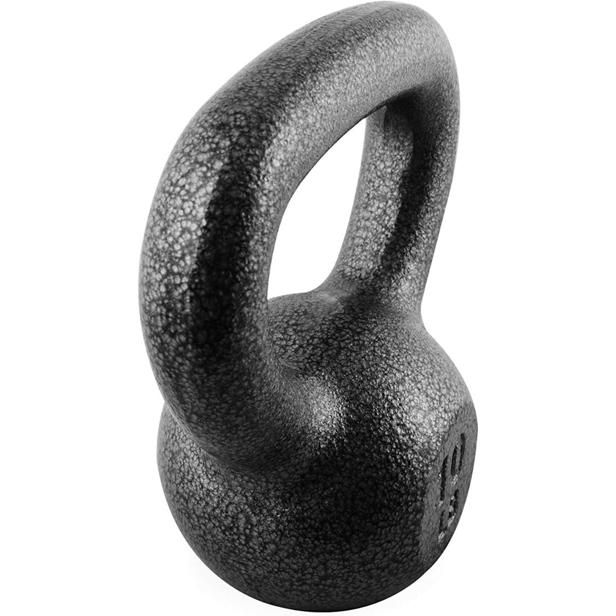 Cast Iron Kettlebell with Wide Flat Base – Hammerstone Painted, Anti-Corrosion, Smooth Grip Handle for Strength Training, Full Body Workout, CrossFit & Home Gym – 80 LB – Multiple Weight Options 10