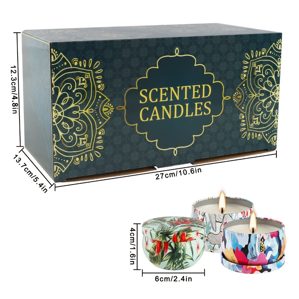 Scented Candles Set of 24 – Soy Wax Candles with Essential Oils, 2.5 Oz Travel Size Candle Gift Set for Women, Rain Scent for Home Decor, Aromatherapy, Birthday, Valentine's Day &  - product image 3