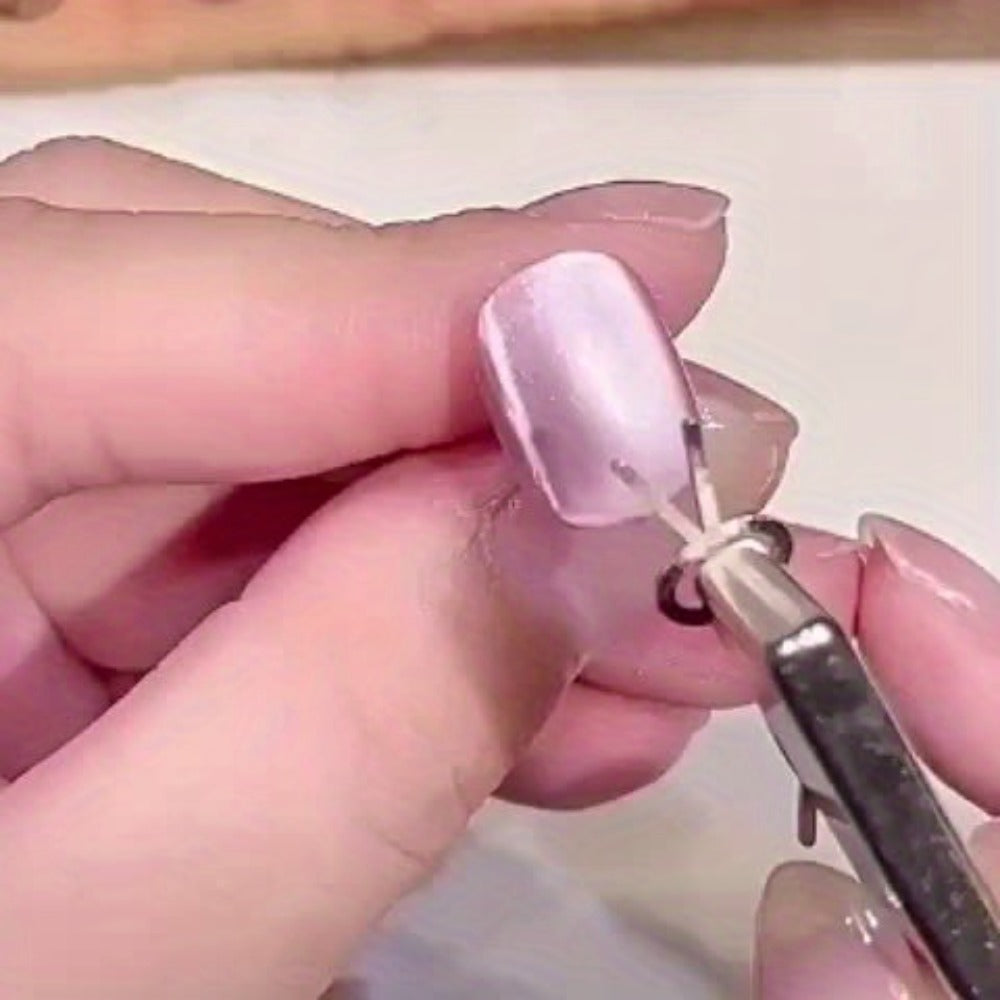 Cat Eye Nail Magnet Set 11pcs - 3-in-1 Magnet Stick with Heart & Bunny Designs, Strong Magnetic Tool for Cat Eye Gel Polish Nail Art, Professional Salon & Home DIY Nail Art Gift - product image 10