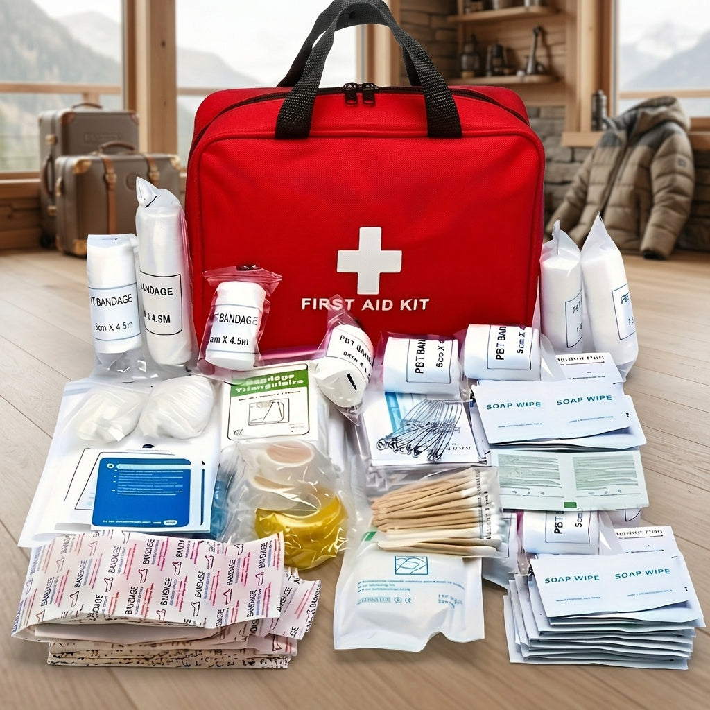 152pcs First Aid Kit, Premium Waterproof Compact Trauma Medical Kits for Any Emergencies, Ideal for Home, Office, Car, Travel, Outdoor, Camping, Hiking - product image 6