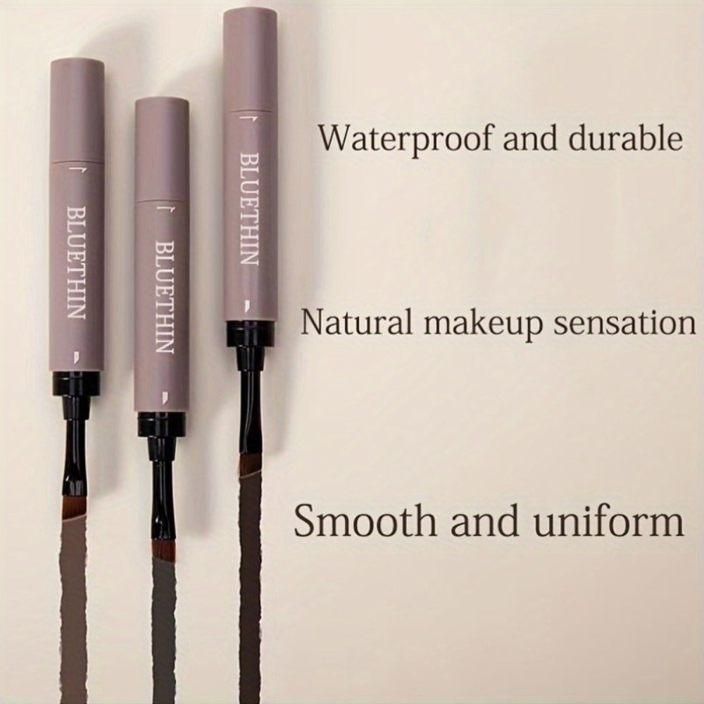 Waterproof Eyebrow Pencil Double-Ended Micro Precision Tip - Long-Lasting Smudge-Proof Brow Definer with Spoolie Brush Hair Stroke Effect for Women All Skin Types Dark Brown - product image 2