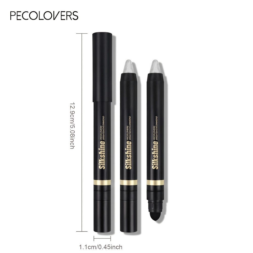 Metallic Eyeshadow Stick Set 9pcs Waterproof Long-Lasting Eye Makeup Kit — Shimmer Crayon Eye Brightener Highlighter & Eyeliner Pen with Brush, Women Beauty Gift - product image 5