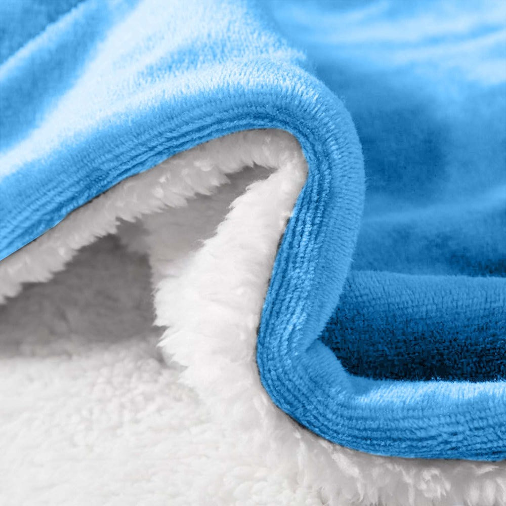 480GSM Sherpa Fleece Blanket – Double-Sided Heavy Warm Throw for Couch, Bed & Travel, Reversible All Season, 13 Colors, 3 Sizes - product image 22