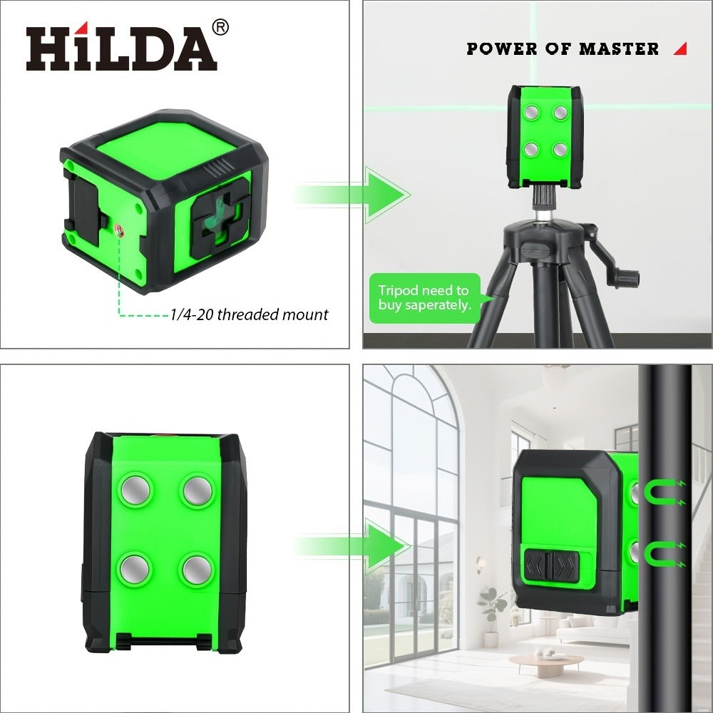 Green Laser Level Self Leveling Cross Line Horizontal Vertical Green Beam Laser with 39 Inch Adjustable Tripod Rotating Head for Home Decoration Construction Tiling Alignment - product image 5