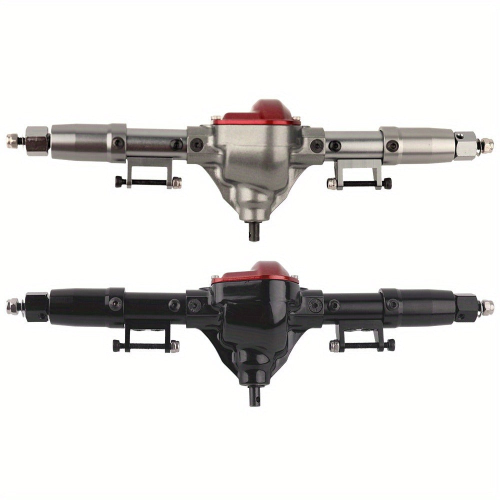 SCX10 Metal Axle Upgrade Kit CNC Aluminum Alloy Front & Rear Straight Axles | Compatible with Axial SCX10 90046 90047 1/10 RC Crawler Climbing Car 45# Steel - product image 7