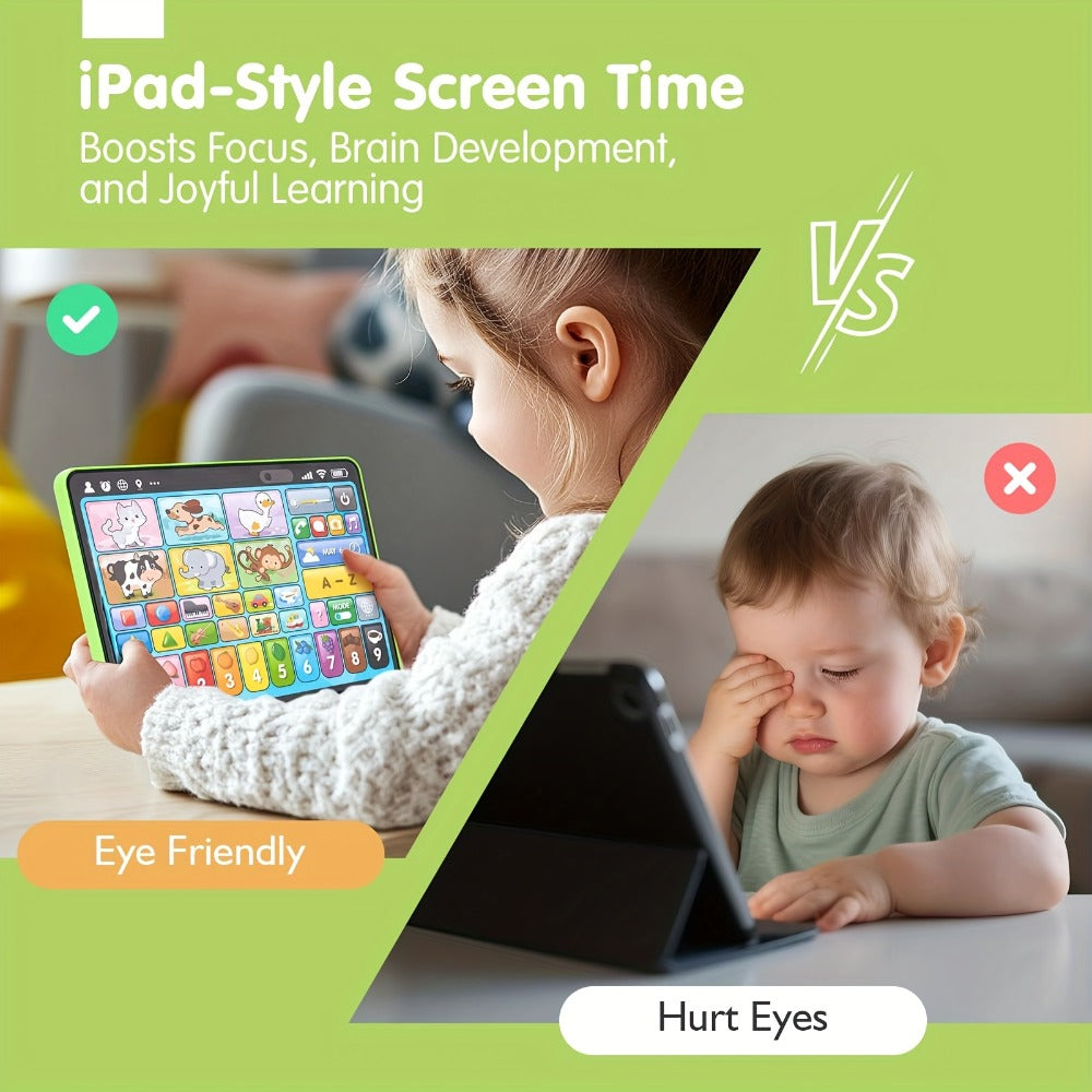 Trilingual Toddler Learning Tablet Toy | 39 Buttons 4 Play Modes Alphabet Numbers Colors Animals Music, Speech Therapy & Language Development Toy for Baby 12 - product image 21