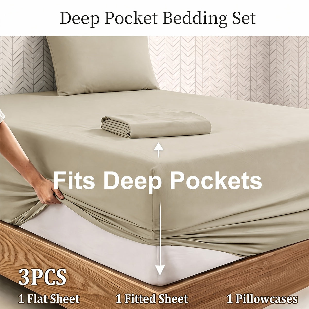Deep Pocket Bed Sheet Set, Soft Brushed Fabric, Breathable All Season, Easy Care Kids Bedding, Great Christmas & Halloween Gift for Kids, Bedroom Dorm Use - product image 27