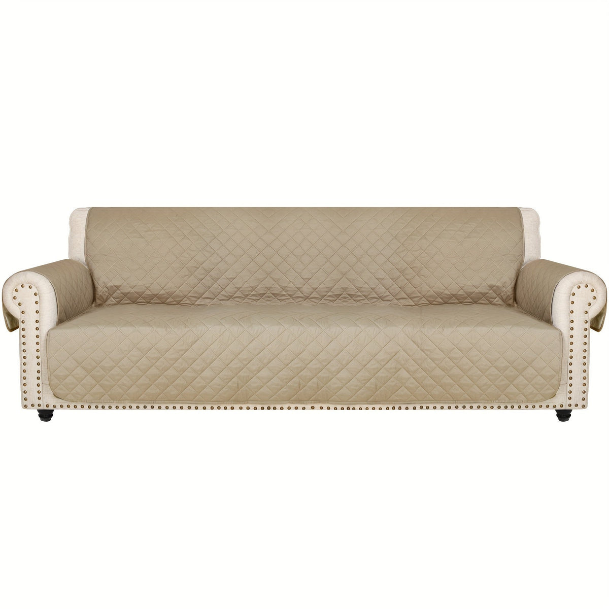 Sofa Slipcover 5-Layer Quilted Thick Sofa Cover Protector Elastic Strap Non-Slip Washable Pet Friendly Universal Fit 3 4 Seater Couch Cover for Living Room - 10 Colors - product image 41
