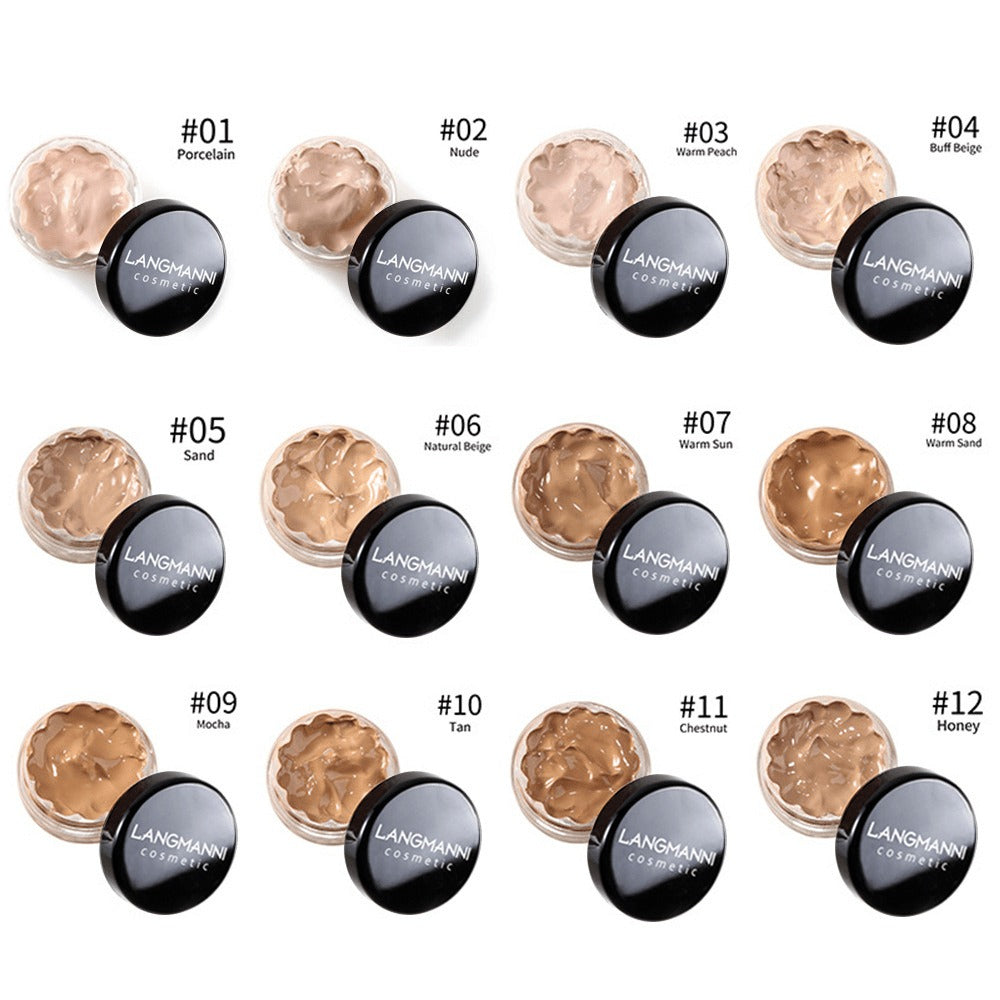 Full Coverage Concealer Set 3-Piece Waterproof Cream Foundation | Covers Dark Circles Eye Bags Blemishes Freckles | 12 Shades Blendable Contour & Highlight Makeup Kit for All Skin  - product image 6