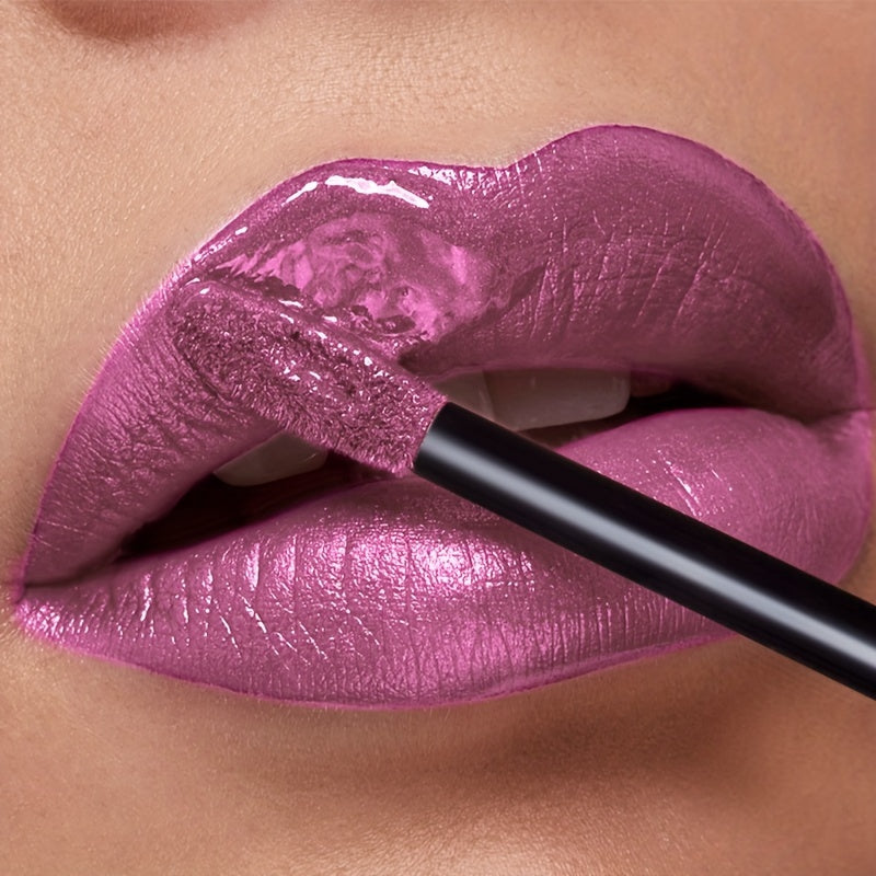 Metallic Glitter Liquid Lipstick 22 Shades Waterproof Shimmer Lip Gloss Non-Sticky Plant Squalane Formula - Long-Lasting Transfer-Proof Bold Lip Tint for Party Festival Bridal Dail - product image 47