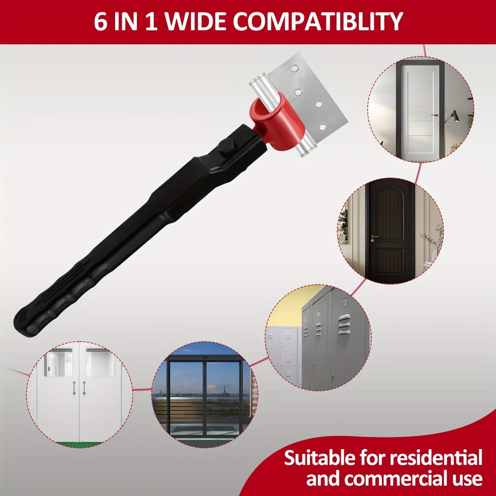Door Hinge Adjustment Tool Kit 6-in-1 - Heavy Duty Steel Hinge Bender Wrench Set for Precise Door Gap Adjustment, Residential & Commercial Use, One-Piece Construction - product image 6