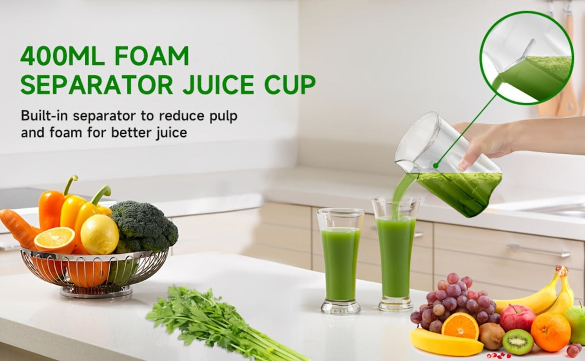 Centrifugal Juicer Machine 500W Wide 3" Feed Chute for Whole Fruits & Vegetables - Dual Speed, High Juice Yield, Stainless Steel, Dishwasher Safe Detachable Parts, Easy Clean Juice - product image 12