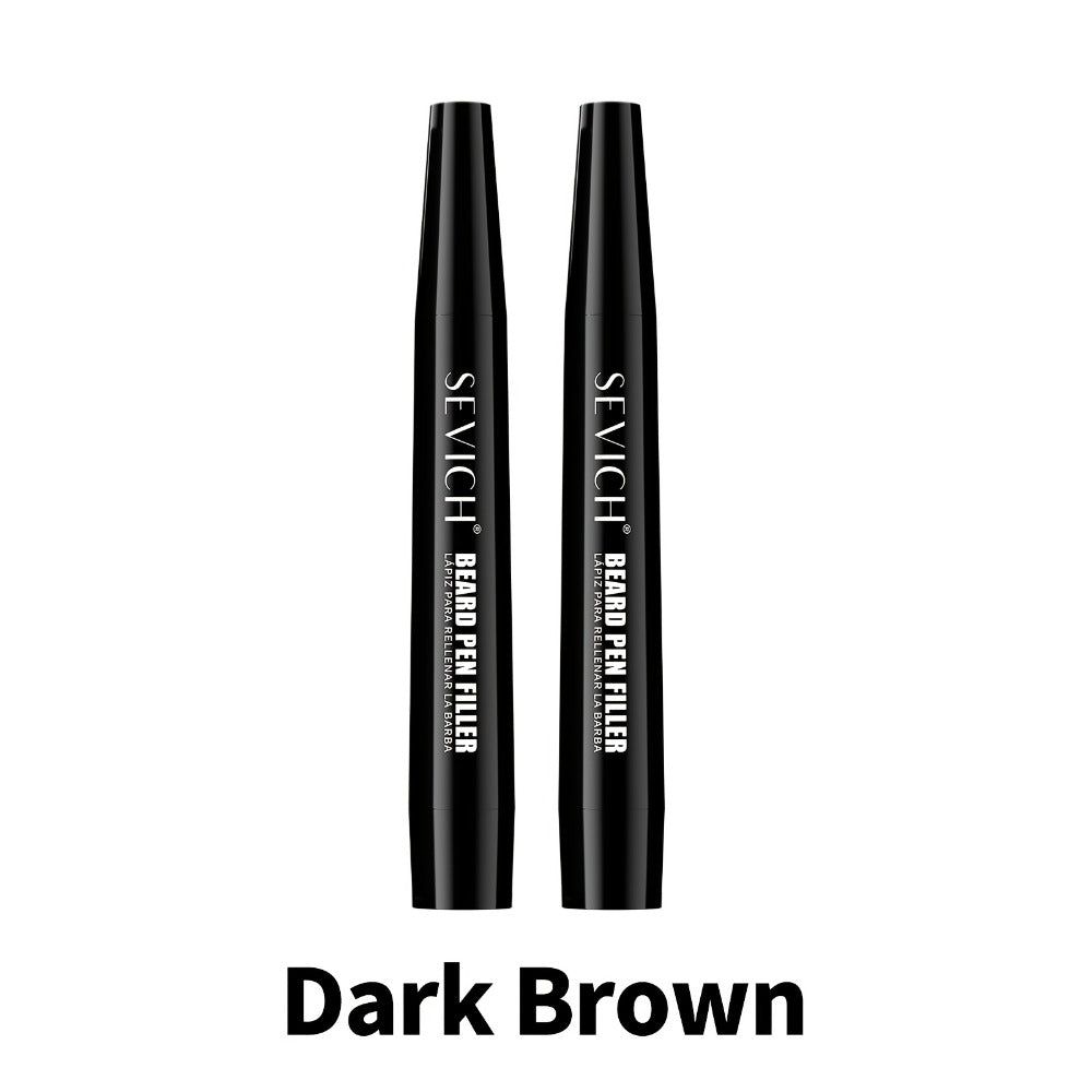 Beard Filler Pencil with Brush — Waterproof Long-Lasting Beard Pencil for Fuller Thicker Beard | Fills Sparse Patchy Beard & Mustache | Men's Grooming Tool | Black & Dark Brown | 1 - product image 9