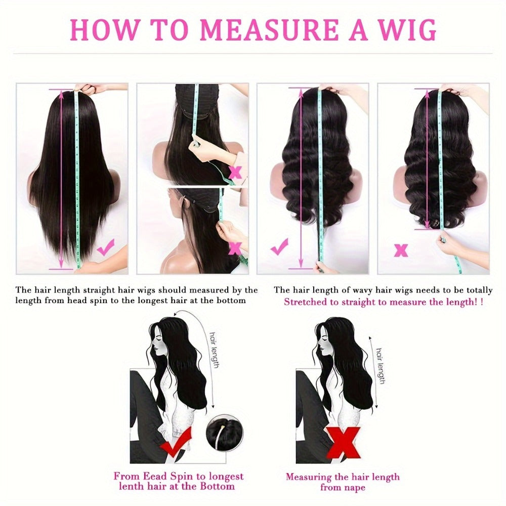 Put On and Go Wig 6x4.5 HD Lace Human Hair Straight 250% Density Glueless Pre-Plucked Pre-Cut Pre-Bleached Knots Long Straight Wig for Women 22-36 Inch Natural Black - product image 18