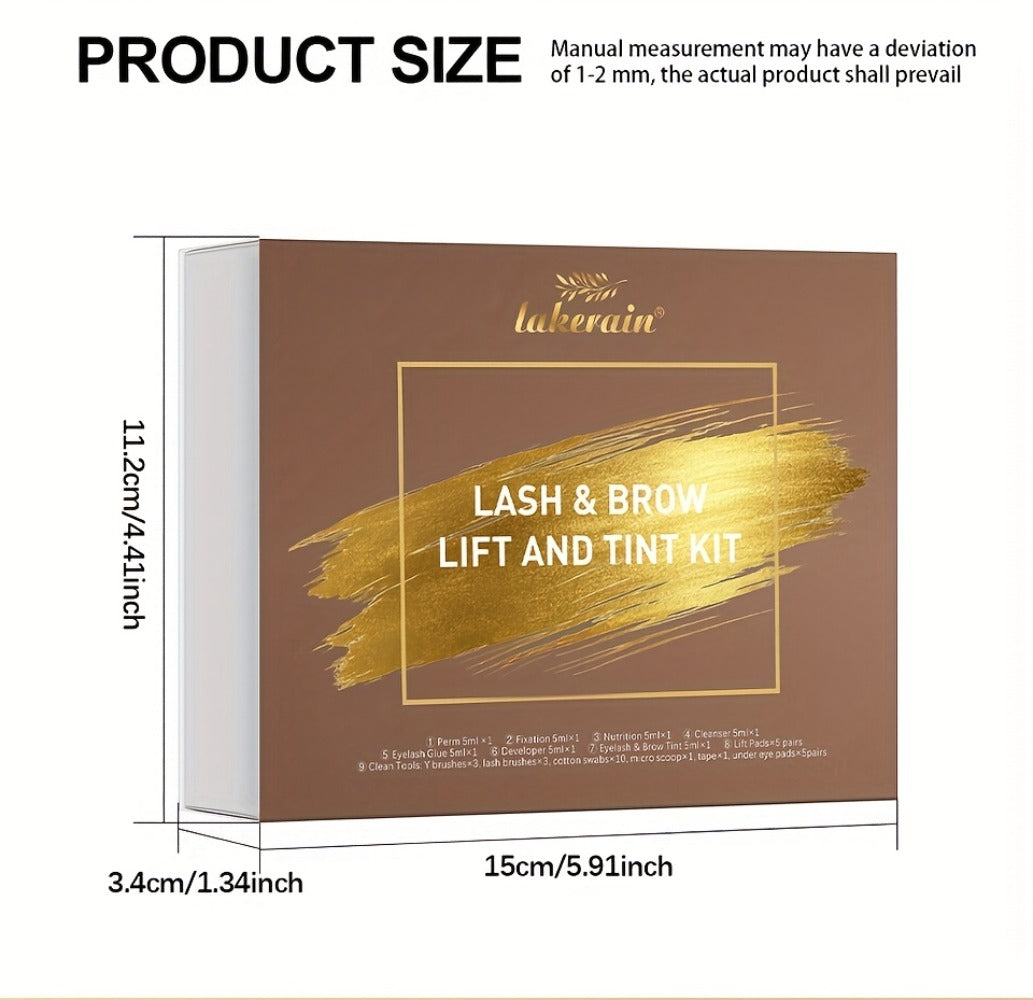 Lash Lift Kit & Brow Lamination Tint Set — 2-in-1 Eyelash Perm & Eyebrow Lamination with Black Brown Tint Dye, 4-6 Week Long-Lasting Results, DIY Home or Salon Use, Complete Beauty - product image 21
