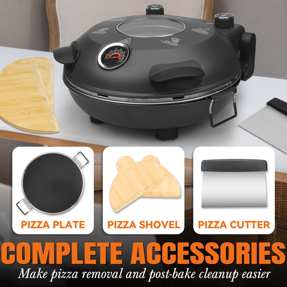 Electric Quesadilla Maker 9.5 Inch – Grilled Cheese Machine, Extra Stuffing Capacity, Easy 6-Wedge Slice, Non-Slip Feet | Also Available as 12 Inch Pizza Maker - product image 11