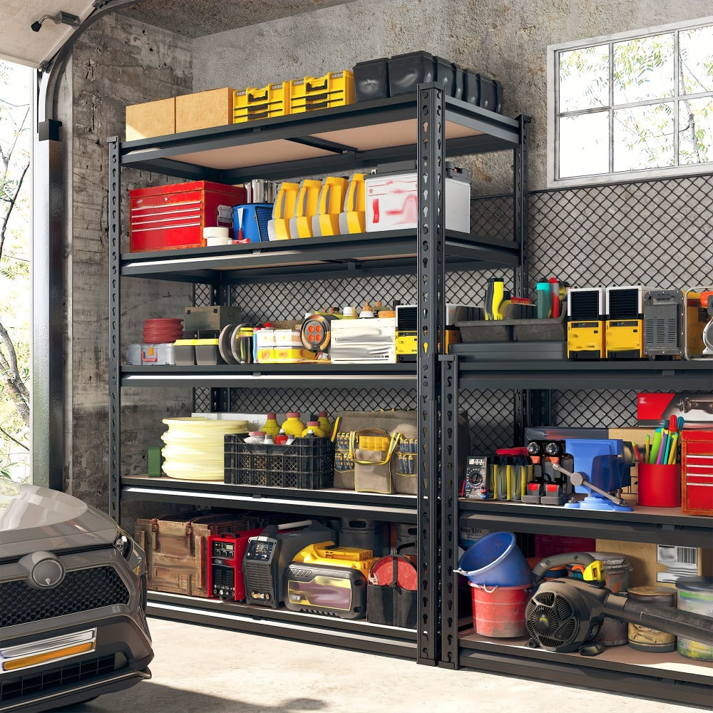 Heavy Duty Garage Shelving Unit 5-Tier Metal Storage Shelf – 2000/2500 LBS Capacity Adjustable Steel Shelves for Garage, Basement & Warehouse | 60"/72" H Utility Rack for Kitchen,  - product image 10