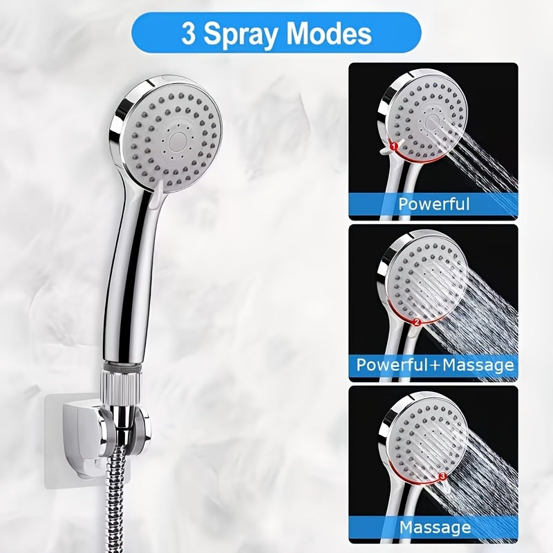 Shower Head, High Pressure Rainfall/Handheld Shower Combo With Extension Arm, 9 Settings, Anti-Leak Shower Head With Holder, Height/Angle Adjustable, Chrome - product image 13