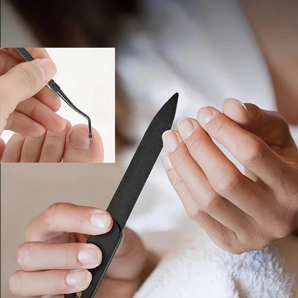 Large Opening Diagonal Blade Toenail Clippers for Thick Nails 5-Piece Set Heavy Duty Stainless Steel Ingrown Toenail Clipper with Nail File for Seniors Men Women Big Toe Cutter Kit - product image 7