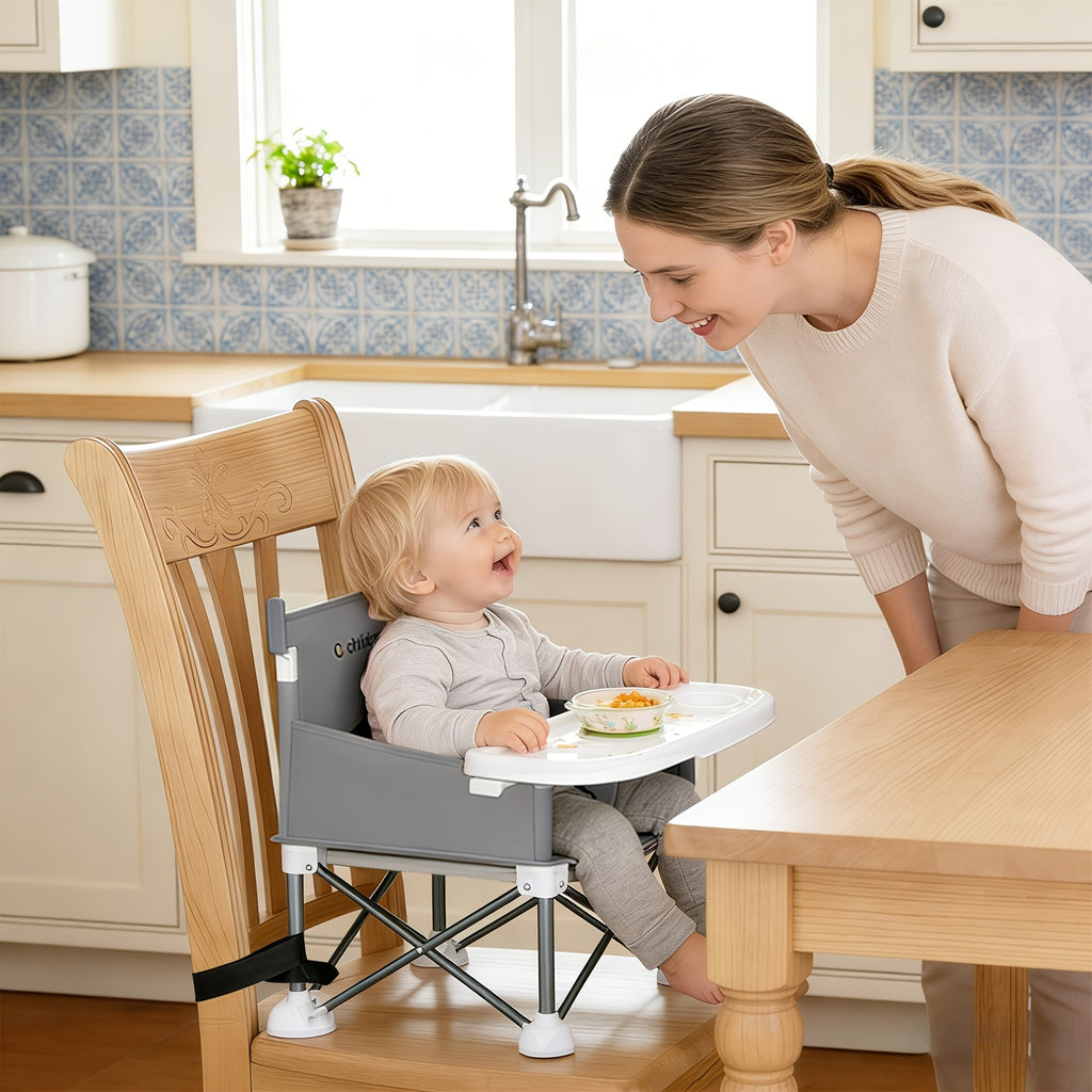 Cochildor Portable Booster Seat & High Chair with Detachable Feeding Tray - Lightweight Sturdy Frame, Ergonomic Kids Chair Suitable for Indoor/Outdoor, Travel - product image 11