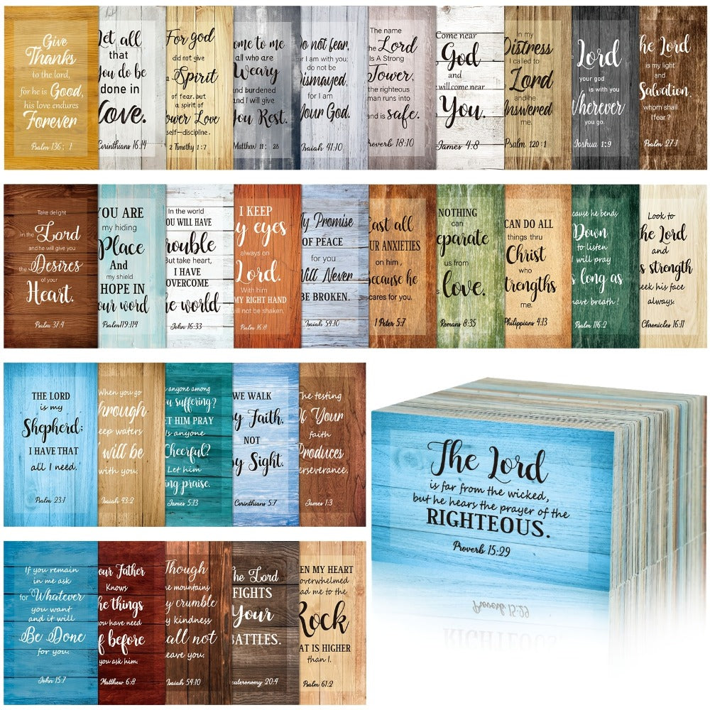 Full Scripture Mini Prayer & Inspirational Quote Cards for Women Men Students, Christian Religious Gift for Easter Christmas Baptism Graduation Sunday School Daily Devotional | Bible Verse Cards 240 Pcs Bulk