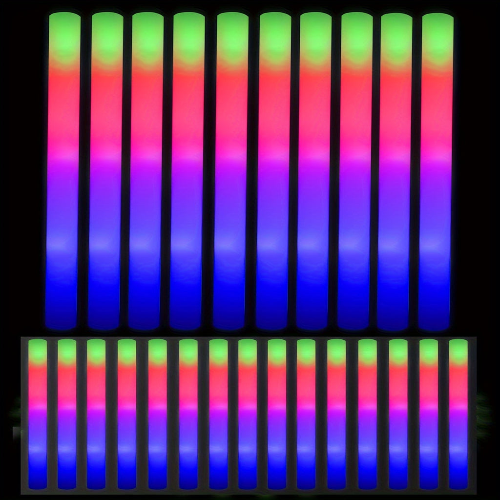 100 pcs Pack LED Foam Light Sticks - 3-Mode Color Changing Flashing Party Favors with Flashing Modes Suitable for Weddings, Birthdays, Concerts, Camping, for - product image 18