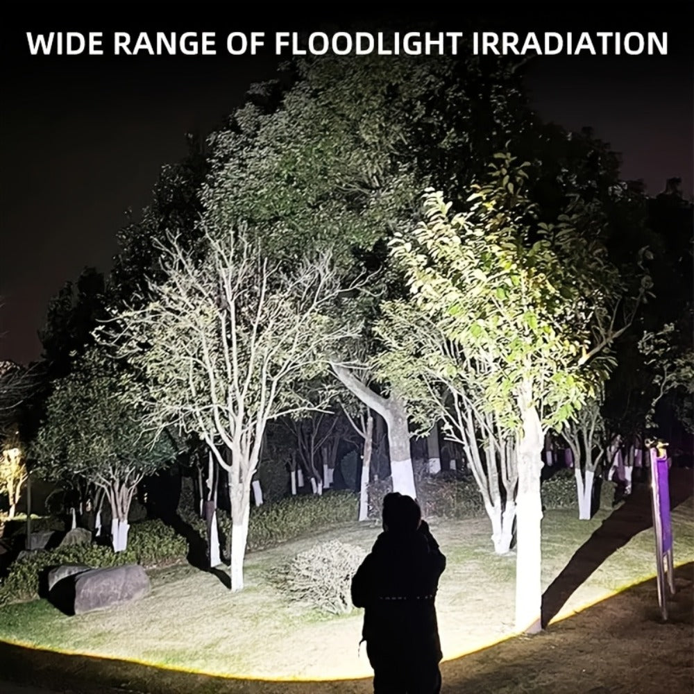 LED Flashlight Rechargeable 1000 Lumen – 2-Pack Super Bright Tactical Flashlight with Digital Display, Camping Fishing Hunting Emergency Lighting, Gift Box Included, Father's Day G - product image 7