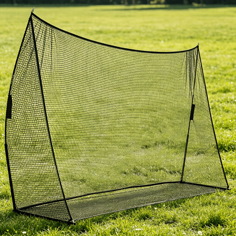 Batting & Pitching Practice for All Skill Levels, Black & Red Options | Baseball Softball Training Net 7x7ft with Arch Frame & Carry Bag - product image 2