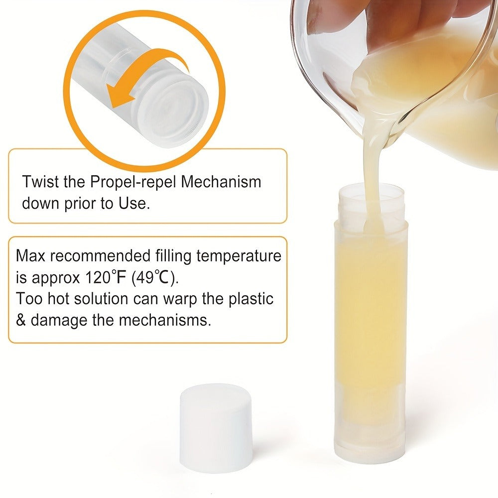 Empty Lip Balm Tubes 50 Pack with Filling Tray & Spatula – 5.5ml Clear BPA Free DIY Lip Balm Making Kit, Food Grade Leak Proof Containers for Homemade Lip Balm, Lipstick & Cosmetic - product image 12