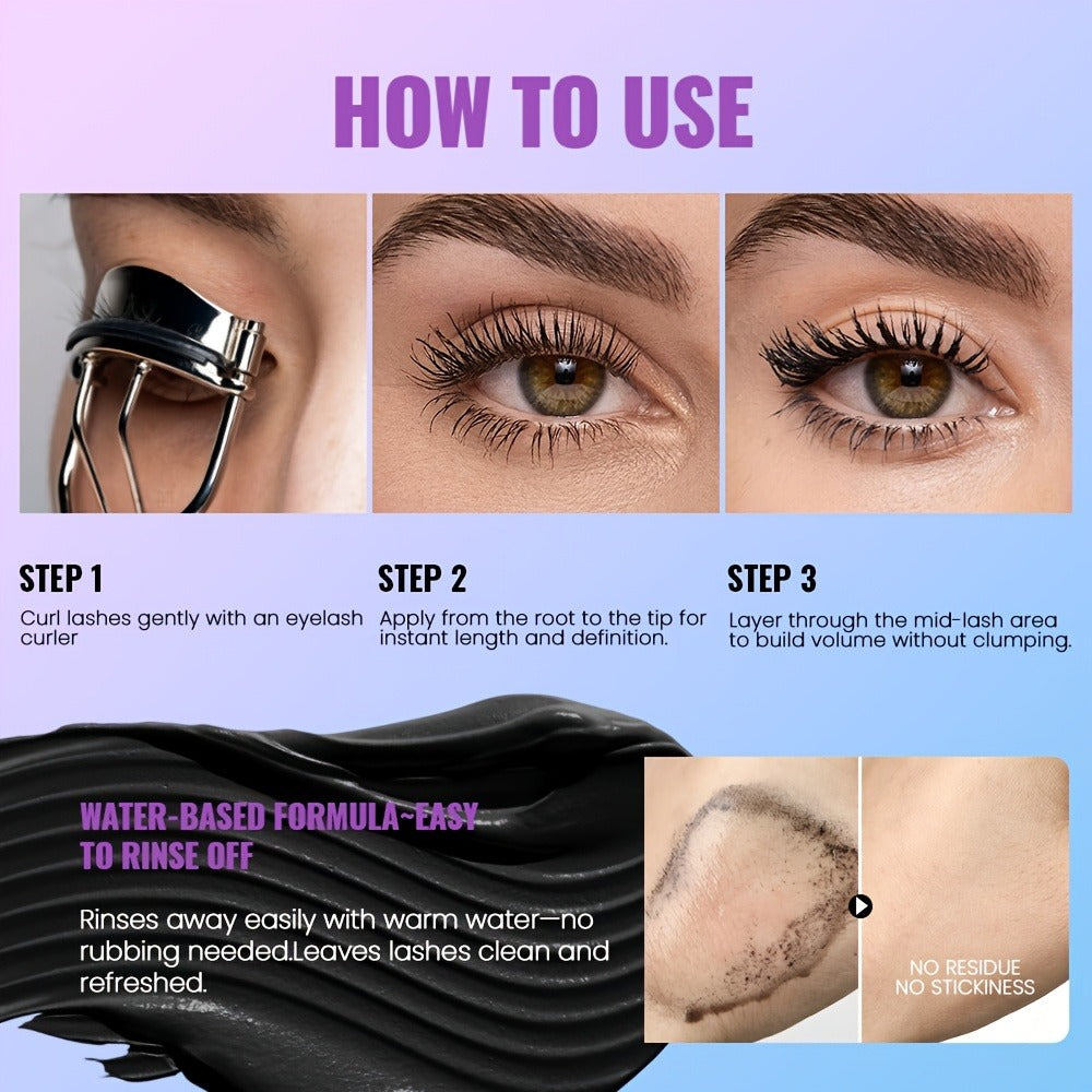 5-Shade Waterproof Colored Mascara for Women — Smudge-Proof Clump-Free Long-Lasting Vivid Formula, Bold Eye Makeup for Stage Cosplay Festival Everyday Wear, Blue Green Pink Purple  - product image 15