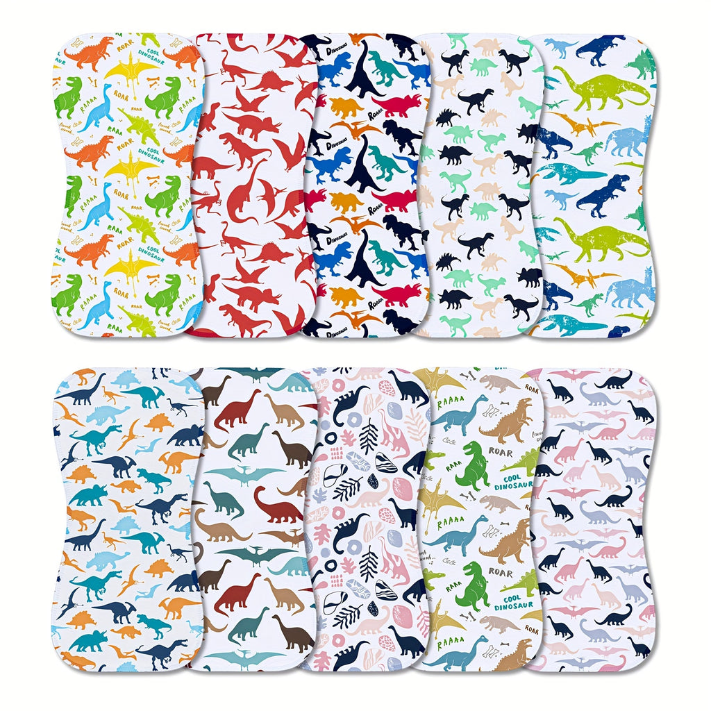 10-Pack Burp Cloths For Baby Boys and Girls - Baby Burp Cloth, Baby Washcloths, Burp Rags, Large Neutral Burp Clothes For Newborn - product image 3